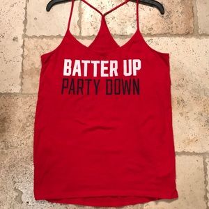 Angels MLB Batter Up Party Down Razorback Tank